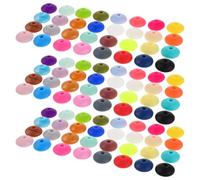 GAROZATION 350pcs Silicone Lentil Beads for Necklace Making and Bracelet Crafting, Assorted Colour, 12mm Round Spacer Beads, Soft Silicone Material, for DIY Color