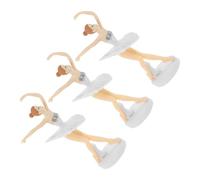GAROZATION 3pcs Cake Decoration Doll Ballet Cake Topper Art Sculpture Decor Home Decor Sculptures Girl Figurine Decorations Cake Topper Decorations Wedding Cupcake Toppers Ballet Dancer Decor