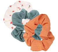 GAROZATION 3pcs Cherry Hair Tie Fabric Hair Ties Creative Design with Luster and Smooth Cloth Surface for Women and Clothes Random Color