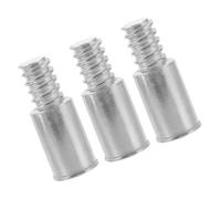 GAROZATION 3pcs Metal Threaded Tips for Broom Handles American Style Threaded Connectors Compatible with Straight and Telescopic Poles for Mop Broom Brush Replacement