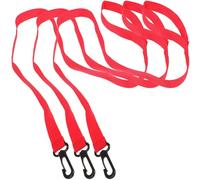 GAROZATION 3pcs Portable Elastic Walking Leash Safety Rope, Lightweight Nylon Material with Plastic Handles, for Outings and Visiting Parks