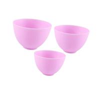 GAROZATION 3Pcs Silicone Mixing Bowls for DIY Facemask Microwave Safe Cosmetic Beauty Tool with Small Medium Large Multifunctional Bowls for Mask Mixing and Ingredient Holding