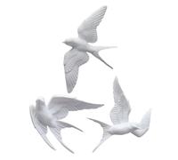 GAROZATION 3pcs Unique Robin Ornaments Decorative Wall Crafts Bird Pendant Wall Swallows Crafts for Home Decor