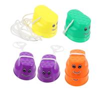 GAROZATION 4 Pairs Plastic Stilts Balancing Walking Cups for Develops Motor Skills Enhances Balance Non Slip Design for Fun