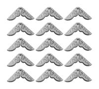 GAROZATION 40pcs Silver Metal Book Corner Protectors Vintage Style Album Corner Protectors for Scrapbook and DIY Crafts Elegant Decorative Edges Cover to Protect Book