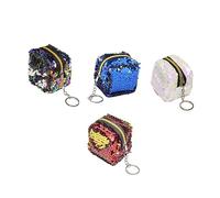GAROZATION 4pcs Boys and Girls Coin Pouch Bag Toy Purse Boys Cash Bags Pocket Money Change Storage Pockets Easy Clean
