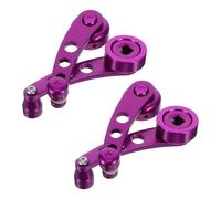 GAROZATION 4pcs Car Window Handle Replacement Window Crank Lever Aluminum Alloy Purple Universal Fit Opening and Closing