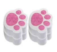 GAROZATION 4pcs Cat Claw Shaped Cleaning Sponges for Mirrors and Kitchen, Gentle Non-Scratch Polyester Acrylic Foam Bathroom Cleaner Sponge for Effective Grime Removal