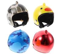 GAROZATION 4pcs Chicken Helmets for Hens Protective Poultry Headwear for Domesticated Birds Easy to Install Safety Hats for Healthy Animal Husbandry Practices