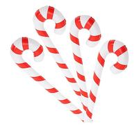 GAROZATION 4pcs Christmas Walking Stick for The Elderly Inflatable Candy Decorations Giant Candy Canes Decorations Inflatable Candy Canes for Christmas Decorations Candy Cane Party Decoration
