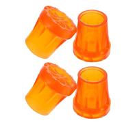 GAROZATION 4pcs Crutch Anti-Skid Leg Covers Rubber Feet Protectors for Crutch Sticks Abrasion Resistant Suitable for Concrete and Gravel Road Use