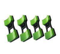 GAROZATION 4Pcs Dumbbell Holder Stable Wear Plastic Dumbbell Storage Rack for Home Gym Workout Equipment Weight Lifting Support Stand with Large and Small