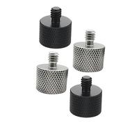 GAROZATION 4pcs Mic Stand Adapter Male to Female Screw Anti- Texture Easy Installation for Microphone Stands Professional and Personal Use