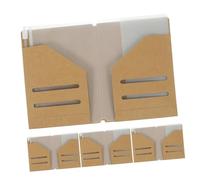 GAROZATION 4pcs Stitch Passport Holder Kraft Paper PVC Travel Organizer Id Card Case