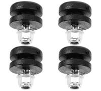 GAROZATION 4pcs Universal Motorcycle Aluminum Alloy Helmet Trunk Bushing Pad Quick Release Rear Luggage Box Buckle with Silent Wear-resistant Plastic Base for Motorbike