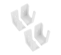 GAROZATION 4pcs Wall Mounted Weight Scale Holder for Digital Scales and Power Strips, Plastic Material with Dual Installation Options, Compact Size and Classic White Finish, for Small