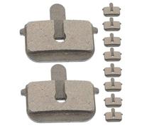 GAROZATION 5 Pairs Bicycle Disc Brake Pads Semi-metal Resin Oil Brake Pads Replacement Universal for Electric Bikes and Scooters Mountain Bike