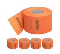 GAROZATION 5 Rolls Disposable Paper Neck Band Comfortable to Wear Nonirritating to The Skin Lightweight and Soft Material Orange Haircuts Dyeing Salon Use