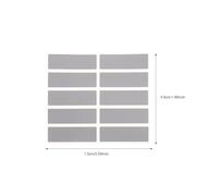 GAROZATION 50 Sheets Scratch off Cards DIY Sticker Labels Paper Scratch off Stickers Silver Simple Appearance Design Funny Unique Self-adhesive Easy to Use for Birthday Party and Classroom