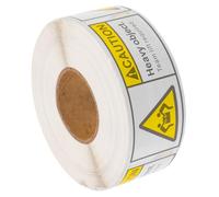 GAROZATION 500 Labels/roll Heavy Stickers for Moving Boxes Adhesive Sticker Team Lift Label Easy to Be Noticed Grab Attention Warehouse and Shelf Management