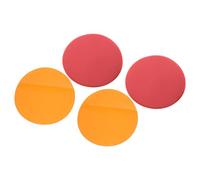 GAROZATION 50pcs 70mm Orange Correction Gel Filters for LED Lamps, Warm Light Circle Stickers Adhesive Overlays for Mood Lighting and Photography Studio Color Tinting