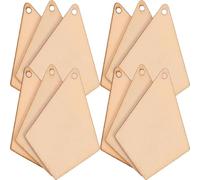 GAROZATION 50pcs Geometric Wooden Eardrop Earrings Bulk Casual Party Ear Accessories for Women Flat Back Unfinished Stylish Ornament