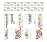GAROZATION 50pcs Teaching Encouragement Cards Classroom Reward Cards 3.62x2.48x0.00in Multi-color Coated Paper Encourages Positive Behavior Promotes Good Habits Classroom Use and Parents