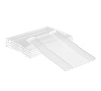 GAROZATION 5pcs Acrylic Sign Holder Stand for Desktop Display, Easy Paper Change and Storage, Versatile Menu and Price Poster Holder for Office, Retail, Restaurant Use