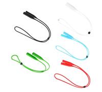 GAROZATION 5Pcs Adjustable Silicone Eyeglass Rope with Anti-Slip Round Head Buckle for Men for Casual Wear and Outdoor Sports
