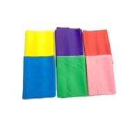 GAROZATION 5pcs Elastic Resistance Bands Fitness Exercise Loop for Yoga Workout Hip Thigh Training Multi Color Portable Stretch Bands for Strength and Mobility