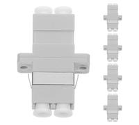 GAROZATION 5pcs Lc to Lc Fiber Optical Adapter with Split Design and Adapter Flange Coupler for Reliable and Versatile Compatibility in Fiber Networks and Data Centers