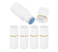 GAROZATION 5pcs Makeup Sponge Bottle Oil Paint Hair Dye Applicator Paint Essential Oil Bottle Sponge Head Plastic Essential Applicator White