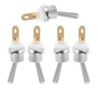 GAROZATION 5pcs Metal Chainsaw Shut Off Switch Toggle Rocker Switch Gasoline Saw Repair Tool DIY Maintenance Kit for Small Chainsaws Outdoor Logging Equipment