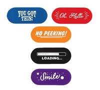 GAROZATION 5pcs Webcam Privacy Covers for Laptop, Tablet, and Cellphone - Camera Protection Clips for Computer and Phone - Creative Camera Safety Covers for Secure Video Calls