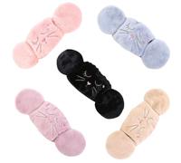 GAROZATION 5pcs Womens Winter Thicken Half Face Ear Mask with Outdoor Warm Earmuffs Cartoon Style Ear Soft and Warm 2 1 Winter Face Mask Set