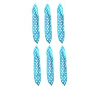 GAROZATION 6 Pieces Blue Self Grip Hair Curlers Made of Soft Sponge and Polyester DIY Hair Curling Tools for Creating Hairstyles for Overnight Sleep
