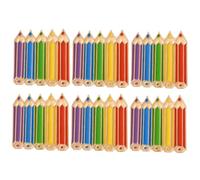 GAROZATION 6Pcs Cartoon Pencil Brooches Alloy Lapel Pins Colorful Badge for Women Coat Fashion Accessories and Cute Pins for Clothing Decoration