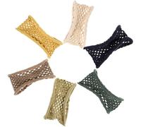 GAROZATION 6pcs Nylon Hair Elastics Elastic Nylon Hair Bands Thick Stretch Ties Won't Damage Not Easy to Break Assorted Color for Mother's Day and Birthday