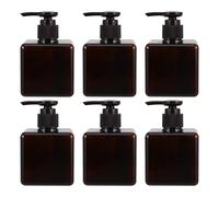 GAROZATION 6pcs Pump Bottles Shower Gel Storage Bottle 250ml Petg Refillable Reusable Dispensers for Hotel Bathroom Use Assorted style