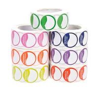 GAROZATION 7 Rolls Removable Day of The Week Labels Stickers for Inventory Management with Assorted Colours and High-Grade Paper Material, for Bakery Shops and Restaurants