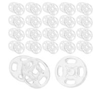 GAROZATION 80 Sets Plastic Sew-on Snap Buttons Round 13mm Closure with Easy Operation Seamless Closure for Clothes Shirt Repairs and Travel