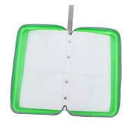 GAROZATION 80-Slot Cd Storage Case for Car Home Green Hard Shell Disc Organizer Anti-Pressure Design Large Capacity DVD Pouch