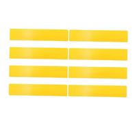 GAROZATION 8pcs Flat Court Markers for Tennis Basketball Football Training Bright Non Slip Carpet Spot Markers with Special Shape for Boundary Setting and Drill Courses Yellow