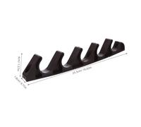 GAROZATION 8pcs Folding Chair Adjustment Brackets Nylon Five Gear Recliner Connectors for Patio Garden Loungers Camping Furniture Replacement Parts Weather Resistant