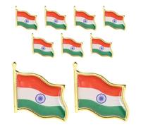 GAROZATION 9pcs India Flag Badge: Metal Lapel Pin For Men Women - National Flag Pin For Clothes Jackets And Accessories - Festivals Events Present