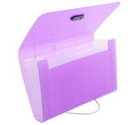 GAROZATION A6 Accordion File Folder 13-Section Expanding Receipt File Organizer Portable Document Sorting Folder Office Paper Holder Purple