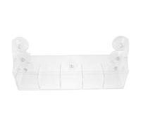 GAROZATION Acrylic Suction Cup Refrigerator Organizer Rack for Fridge and Freezers with Vertical Space Utilization and Easy Identification for Bottles, Jars, and Spices Storage