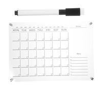 GAROZATION Acrylic Wall Calendar Hanging Acrylic Calendar Lightweight Decorative Weekly Planning Board Wall Mount Weekly Planner for Office and Home Random Color