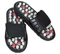 GAROZATION Acupressure Foot Massager Slippers Rubber Non-Slip Sole Indoor Outdoor Use Comfortable Summer Footwear for Women Men Relief and Reflexology Therapy
