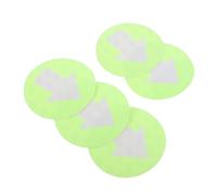 GAROZATION Adhesive Reflective Arrow Markers 5Pcs Fluorescent Green PVC Trail Signs for Outdoor Hunting and Stair Navigation